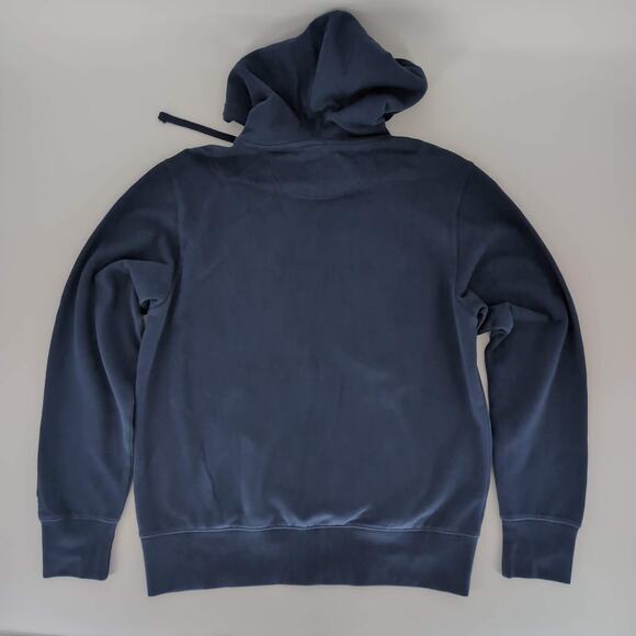 American Eagle Navy Blue Relaxed Fit Full Zip Hooded Sweatshirt Hoodie - Size M - Picture 5 of 10